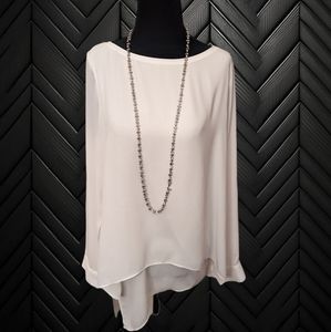 WHBM Double Layer Split Back Tunic, Size 8.